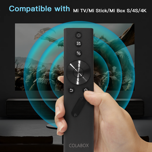 COLABOX Replacement Remote Controls For Projectors/TV/Sticks, Bluetooth 5.2, Simple Pairing