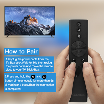 COLABOX Replacement Remote Controls For Projectors/TV/Sticks, Bluetooth 5.2, Simple Pairing